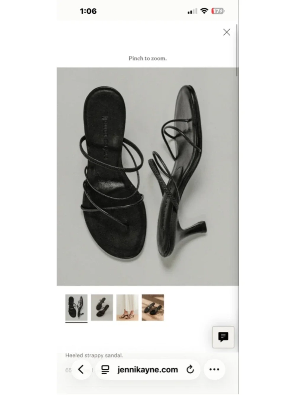 New Jenni Kayne Black Eve Heeled Strappy Sandals 39/9 $425
